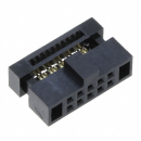 IDC Connector 2 x 5 Pole gold-plated P1,27